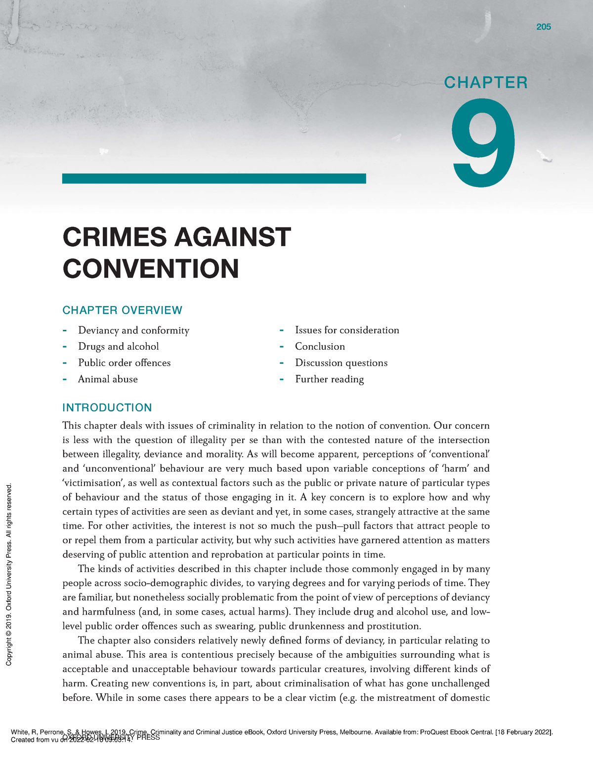 Chapter 9 - Crimes Aginst Convention - OXFORD UNIVERSITY PRESS 205 ...