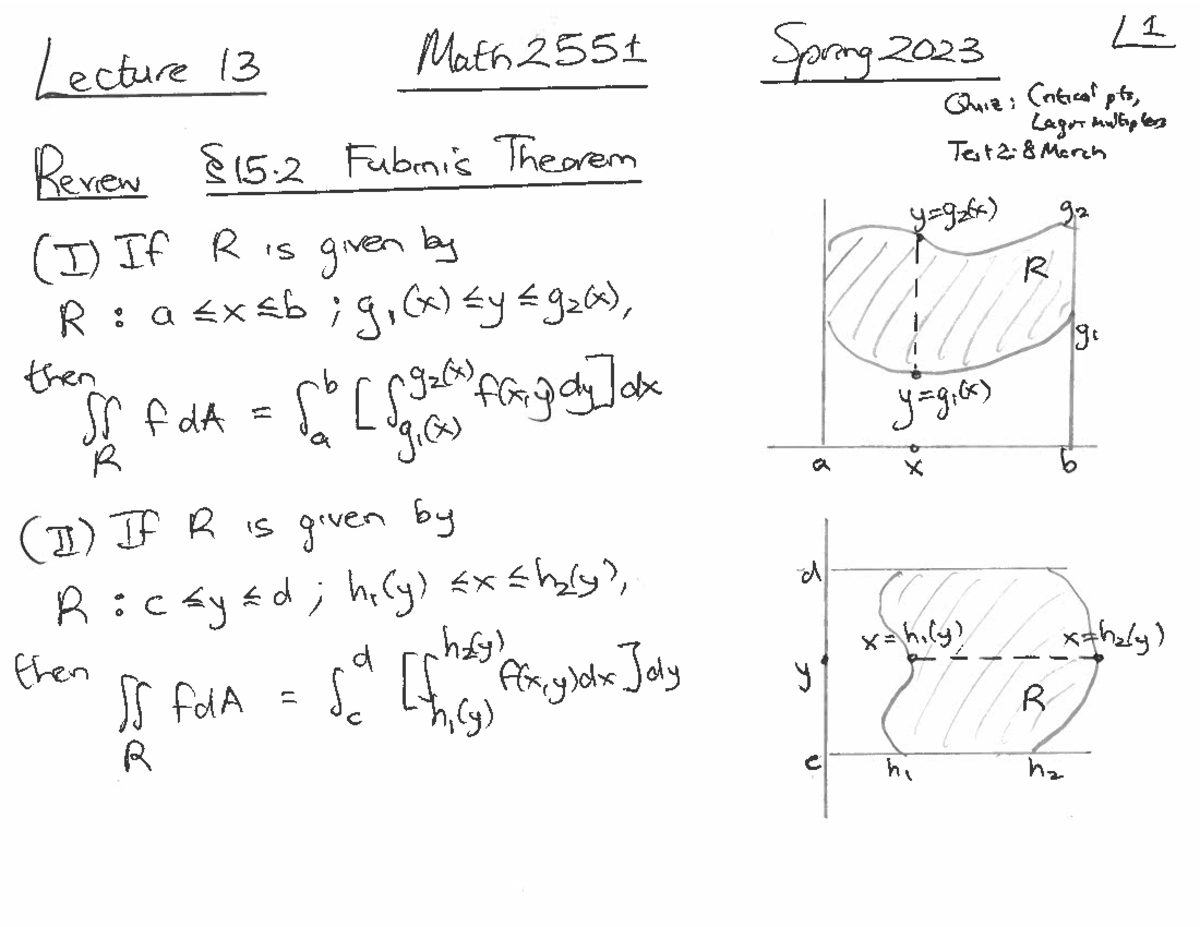 Lecture 13 Thursday 21 February - MATH 2551 - Studocu