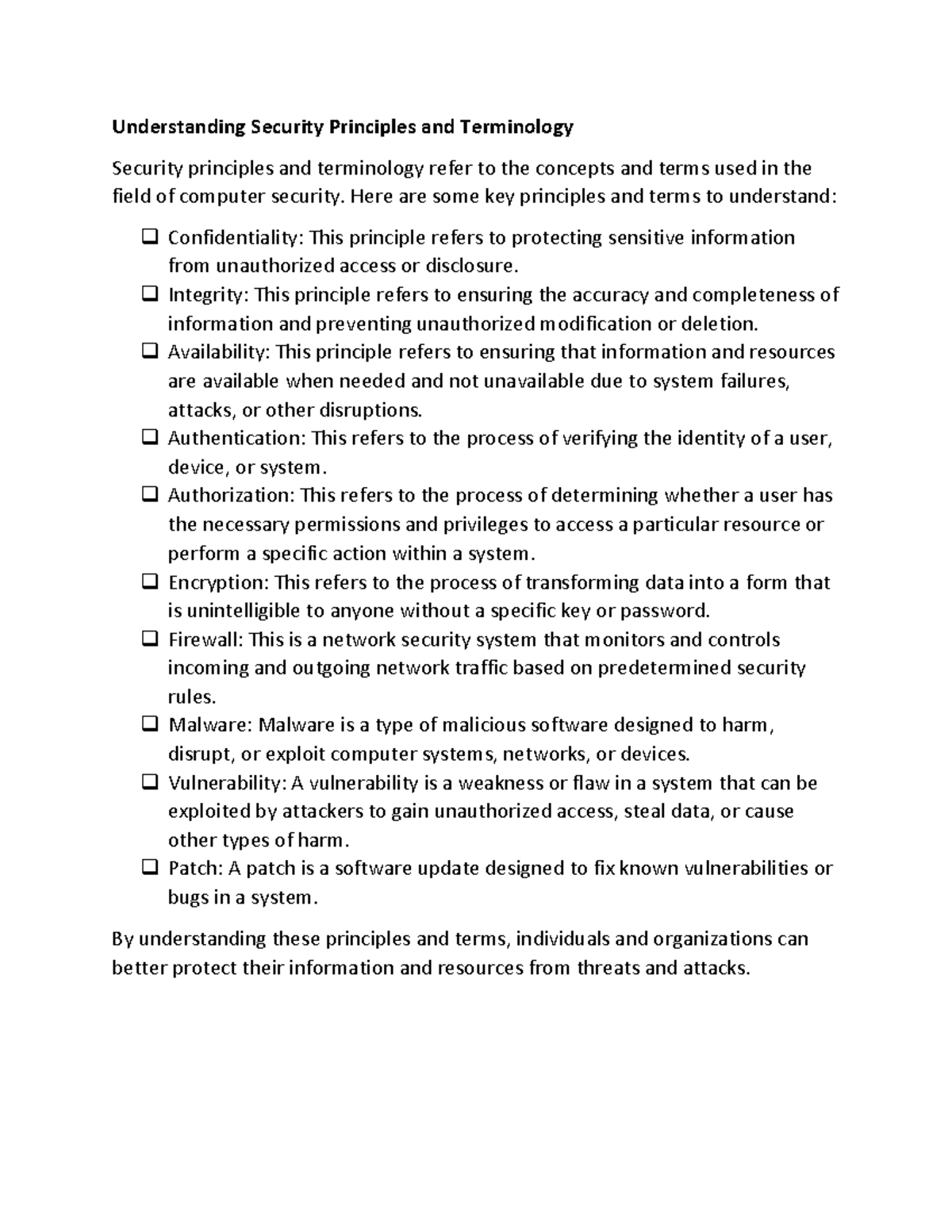 11.4 (59) - John - Understanding Security Principles and Terminology ...
