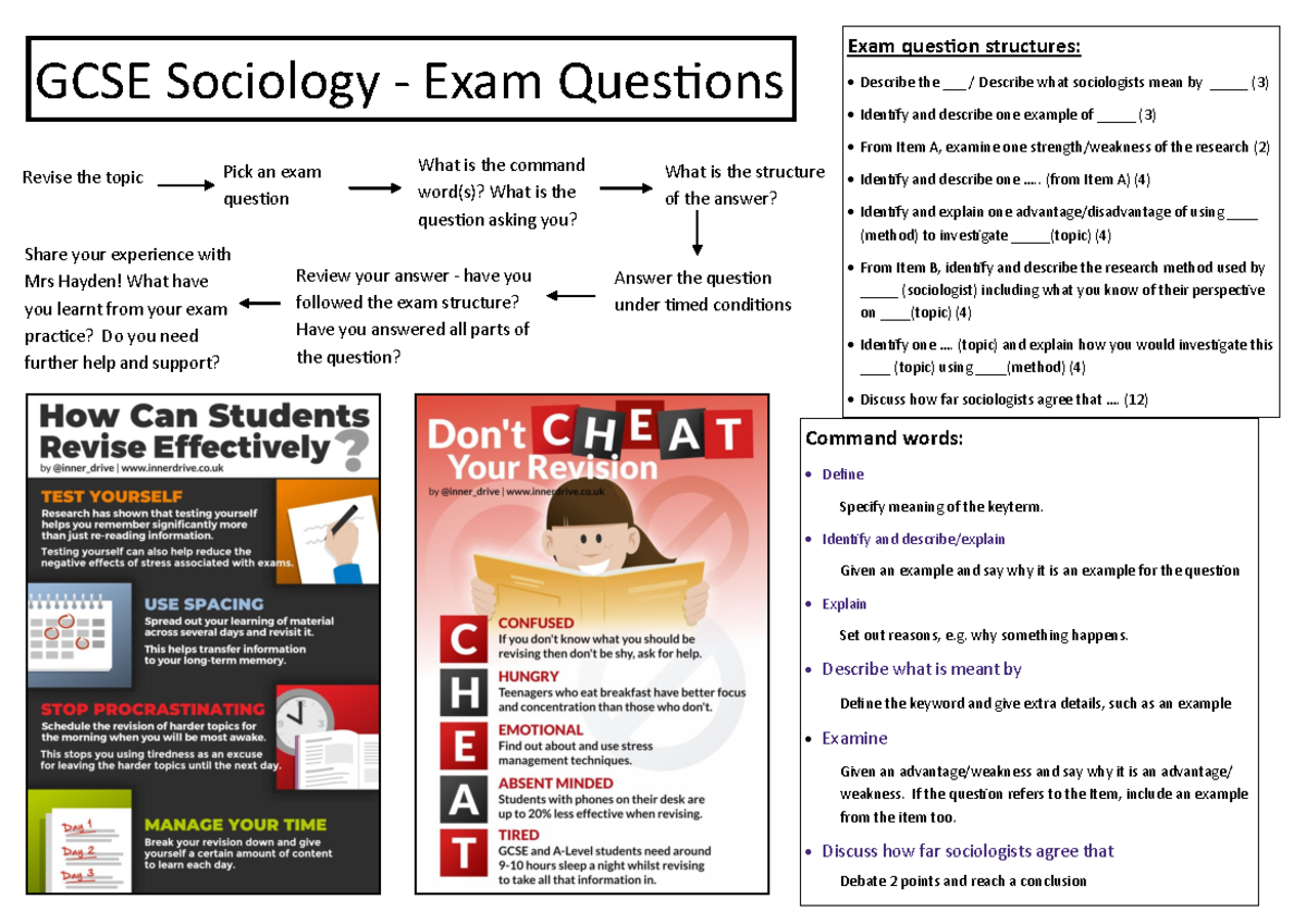 Happiness a level soc model answer - Exam question structures: Describe ...
