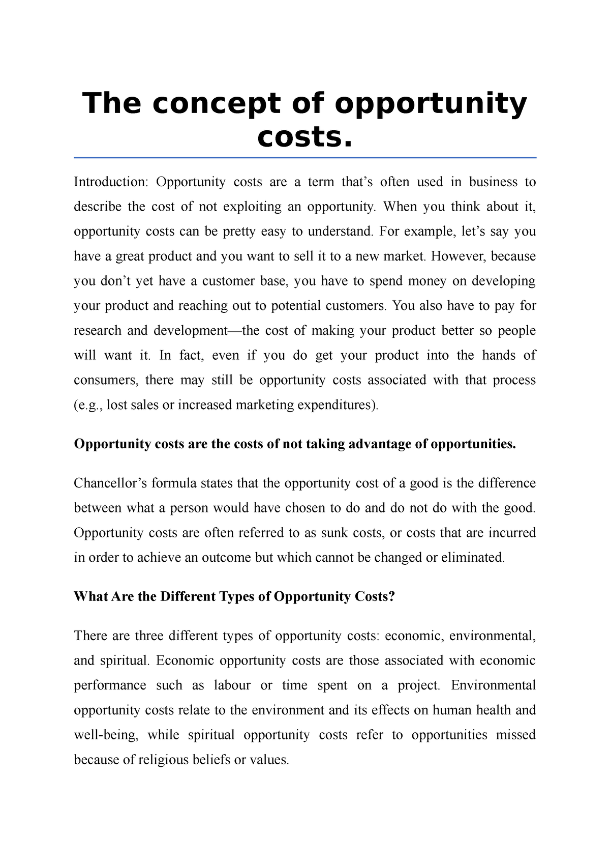 the-concept-of-opportunity-costs-introduction-opportunity-costs-are