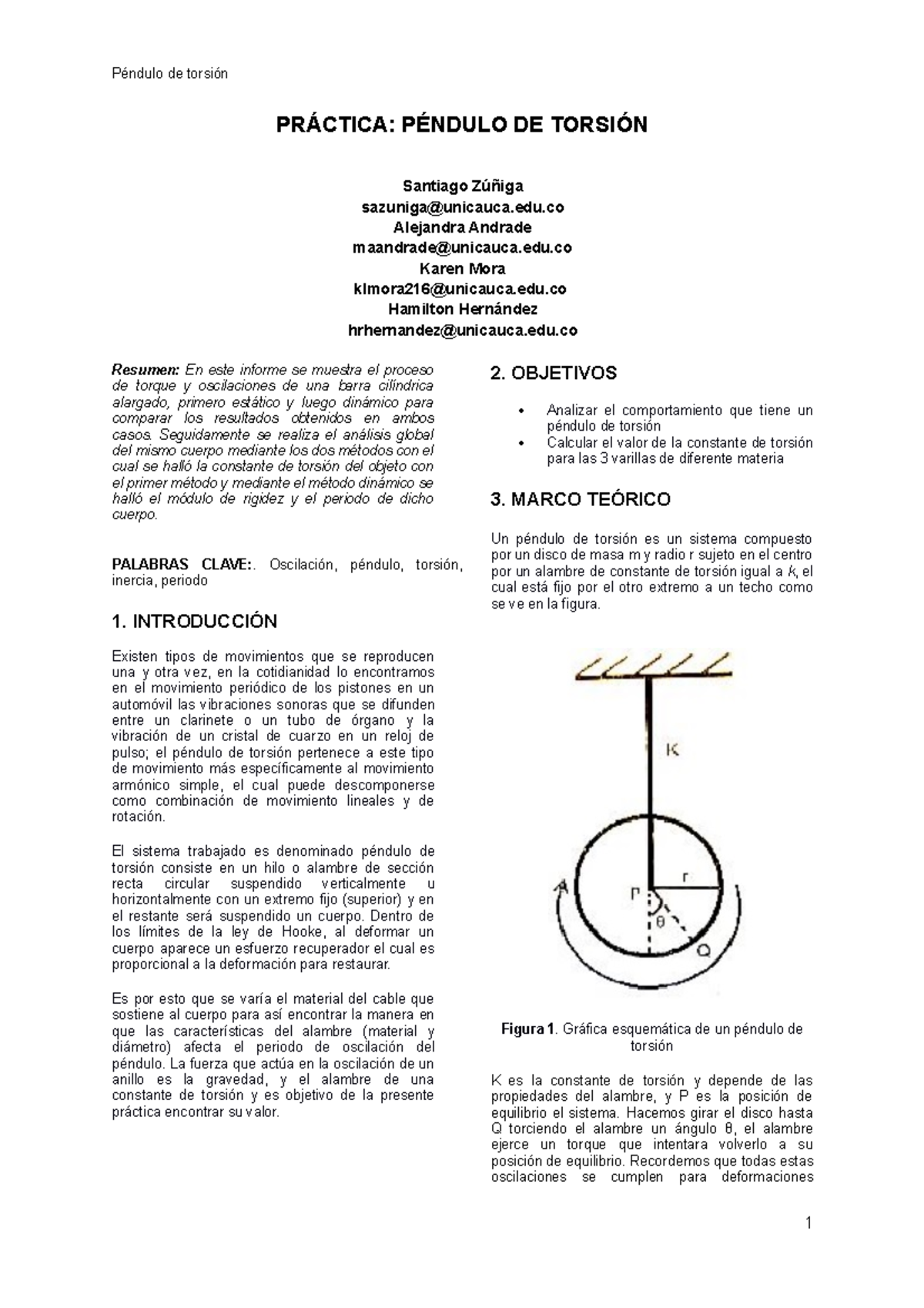 Paper Ieee Y Pendulos Datos Y Se Ales Pr Ctica P Ndulo De Torsi N