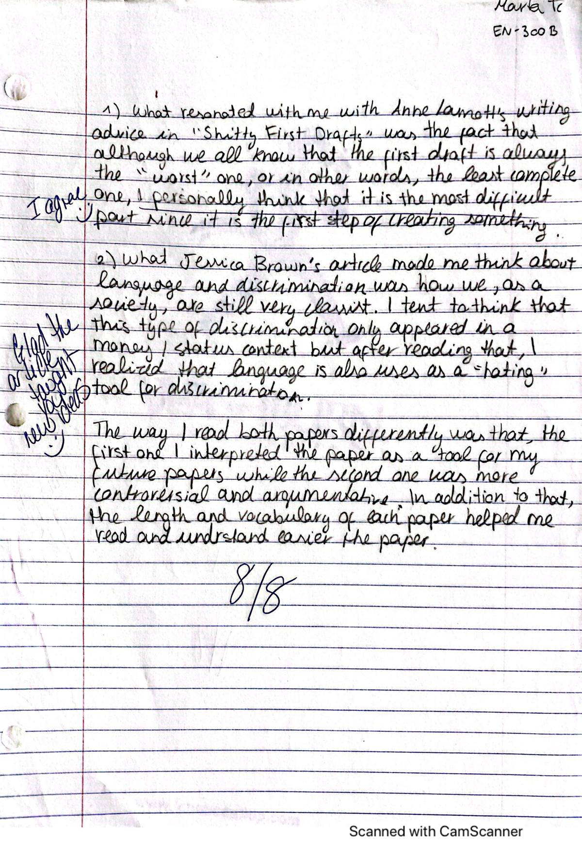 writing assignment - EN 300 - Studocu