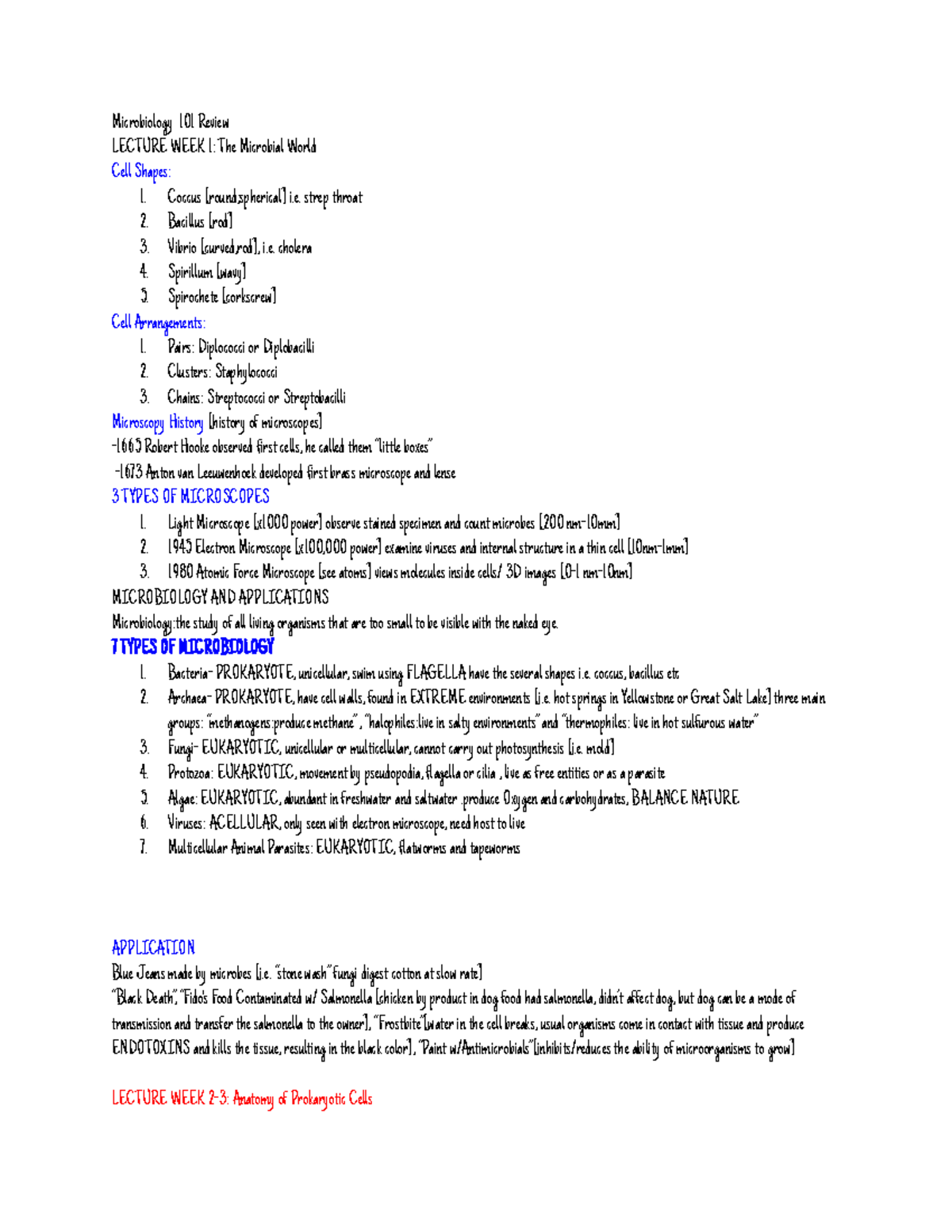 Microbiology 101 Review For 1st Exam - Microbiology 101 Review LECTURE ...