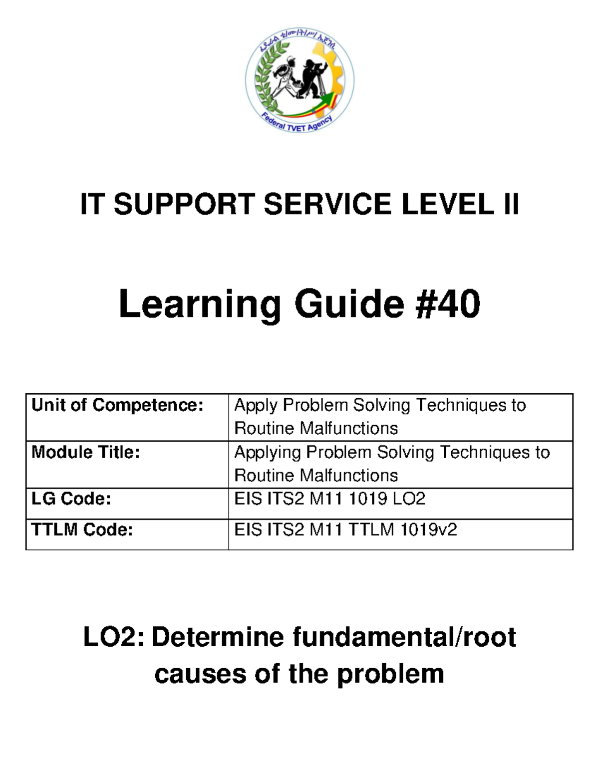 LO2 - cgcccccccccccccccfgfc bccfrd - IT SUPPORT SERVICE LEVEL II ...