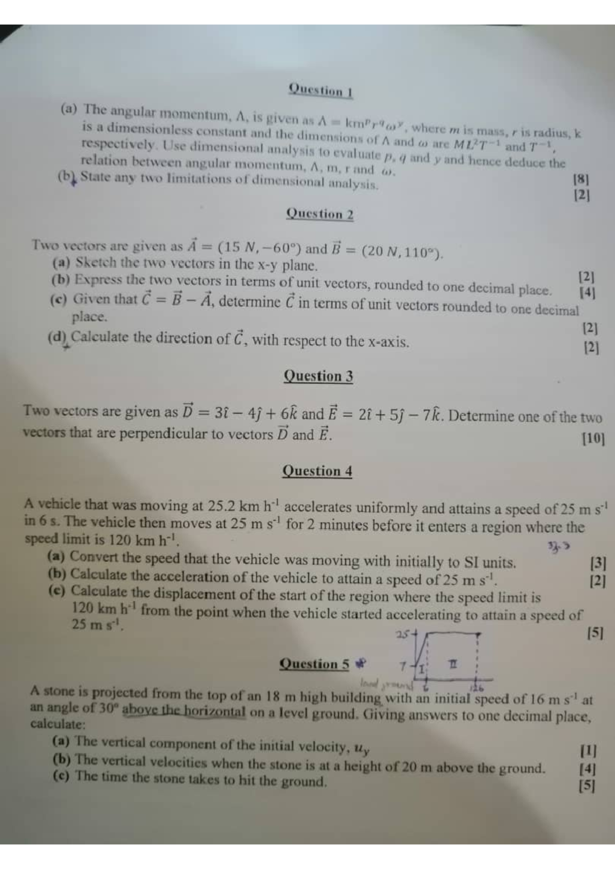 Phy112 Exam... 2023sup - Geometrical Optics and Mechanics - Studocu