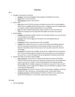 Patho Day 4 - Notes - Day 4 Ch. 3 Chemical or Toxic Injury o ...