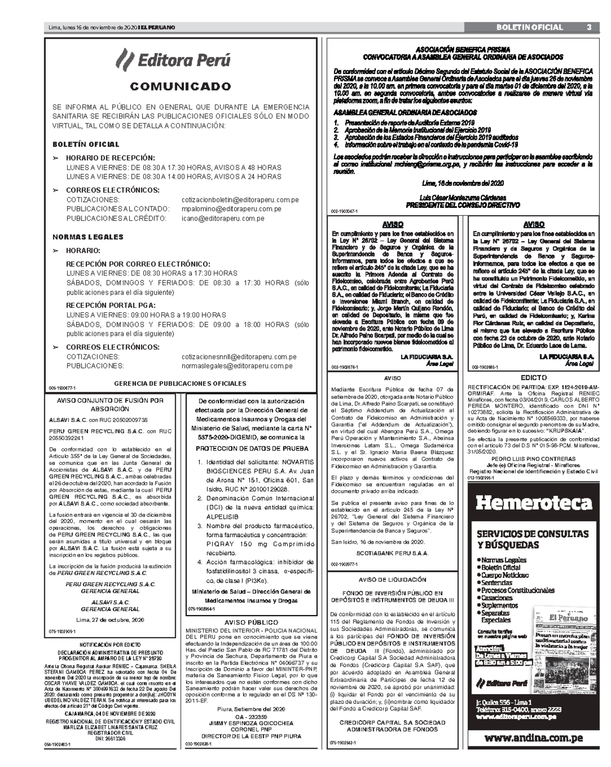 Ejemplo+de+publicacion+de+acuerdo+de+fusi%C3%B3n - Lima, lunes 16 de ...