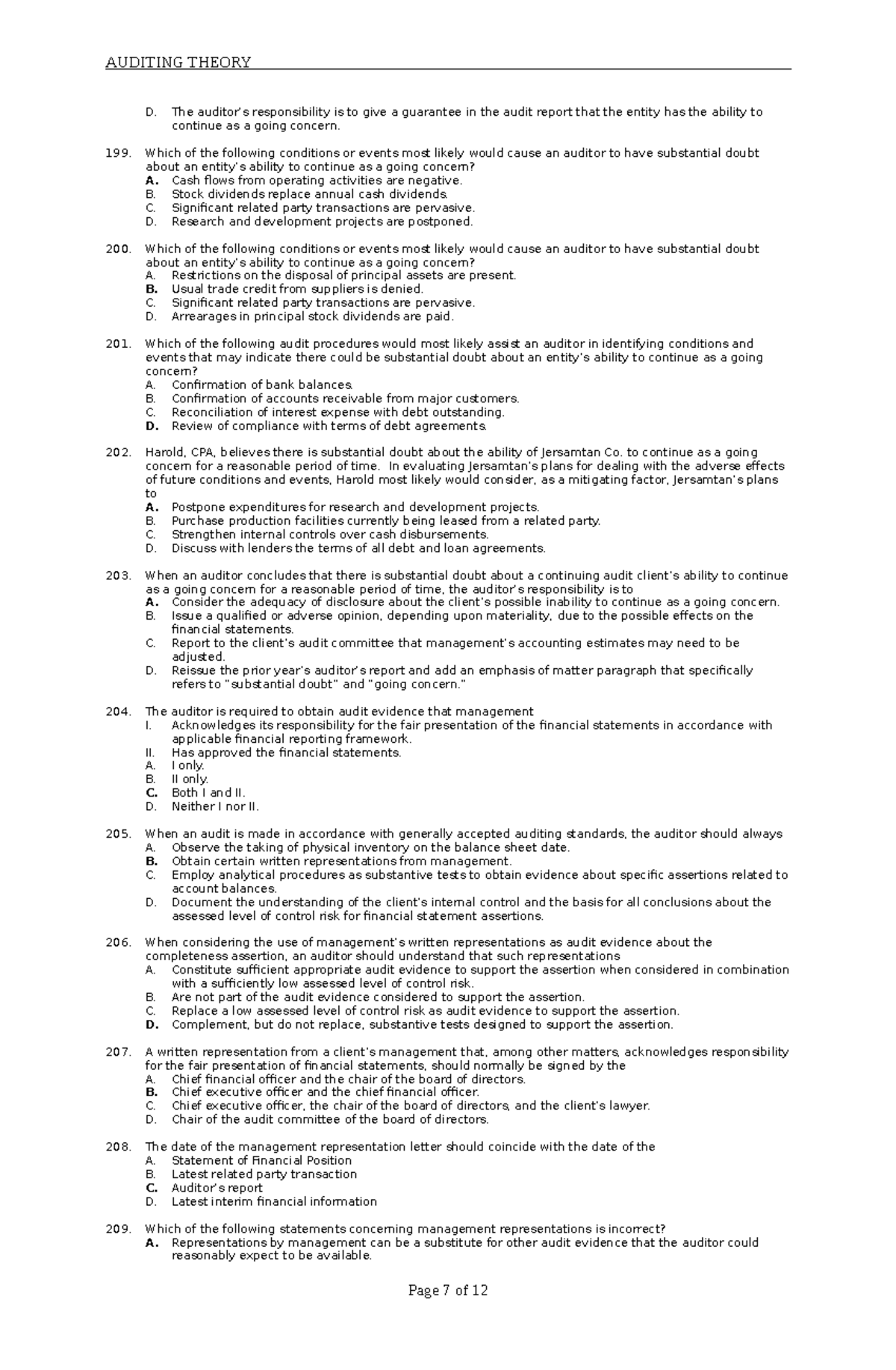 Auditing in a Computer Information Systems Environment Notes Part 3 ...