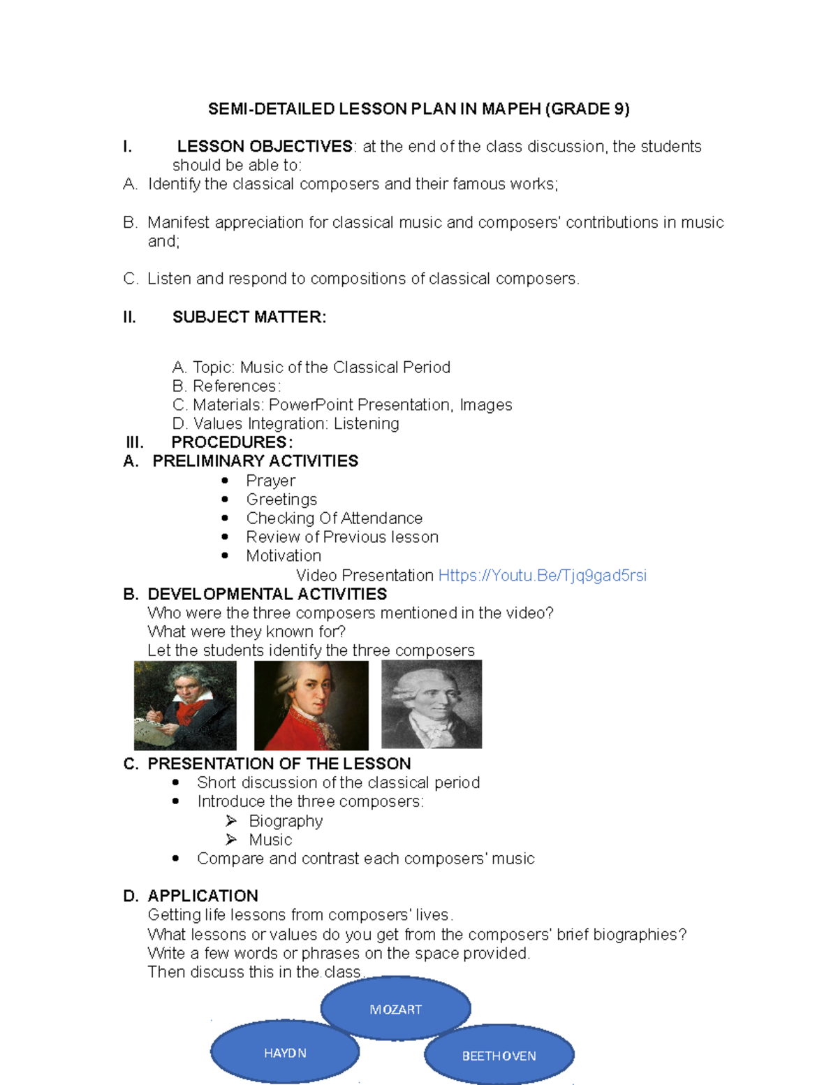  Semi Detailed Lesson Plan In Mapeh Elementary 2022 10 15 9 grade 9