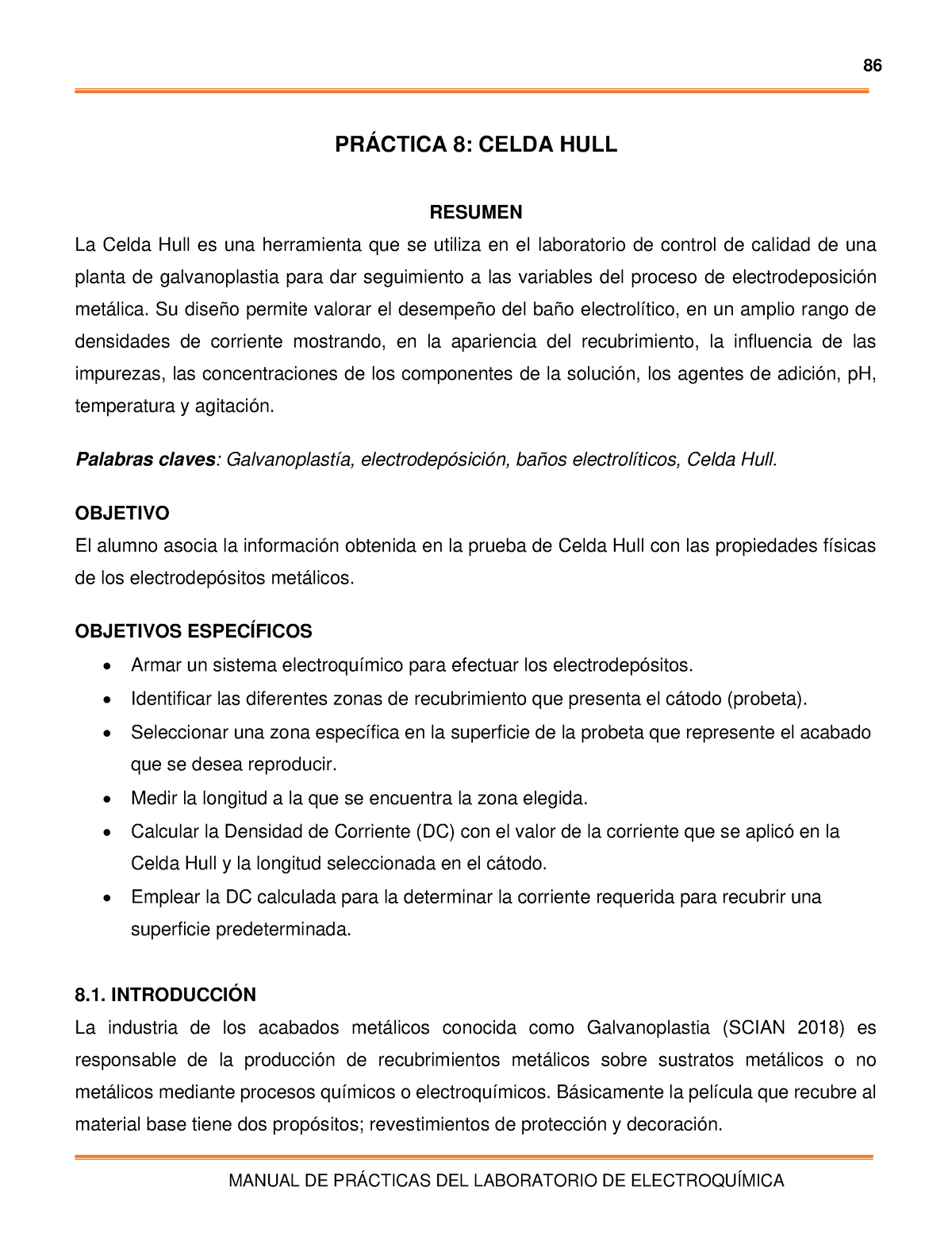 Practica 8 PrÁctica 8 Celda Hull Resumen La Celda Hull Es Una Herramienta Que Se Utiliza En 5229