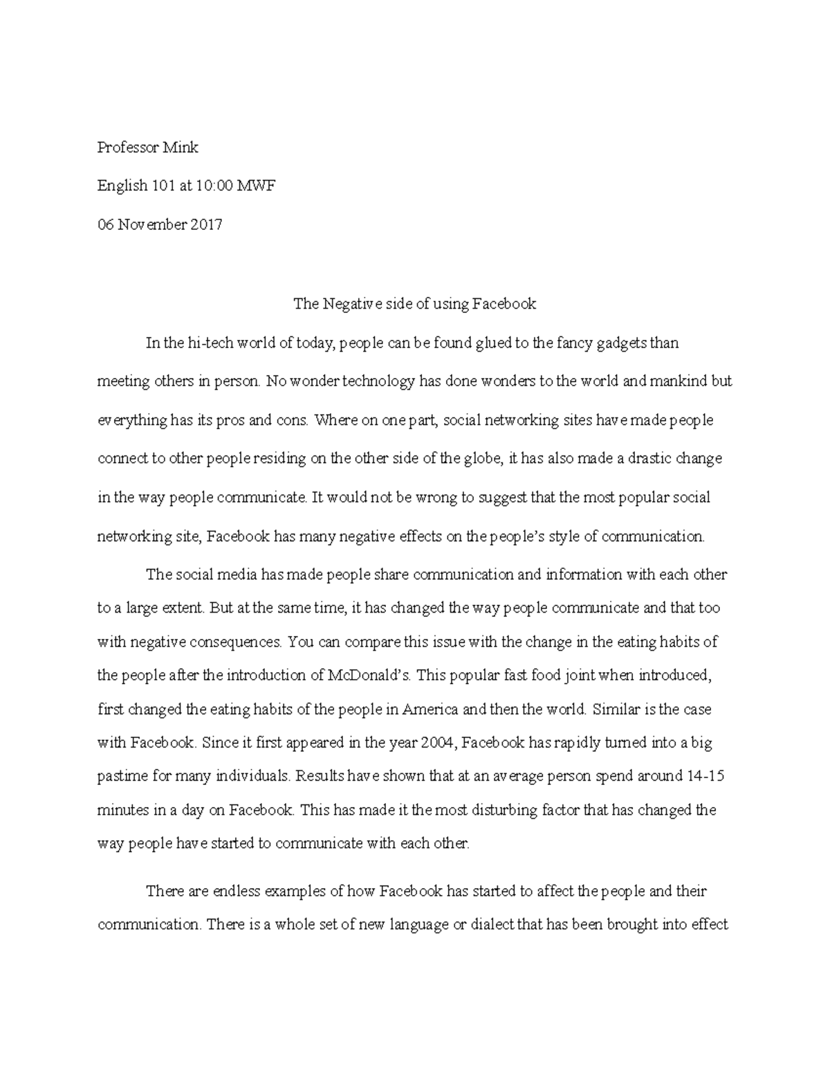 report english essay