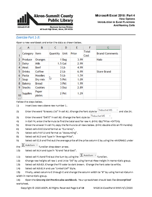 Sample Excel questions and answers - Answers to Excel Sample Questions ...