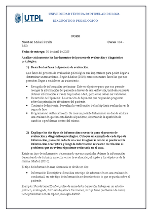 Informe Ted Bundy - “La Universidad Católica de Loja” Redacción de ...