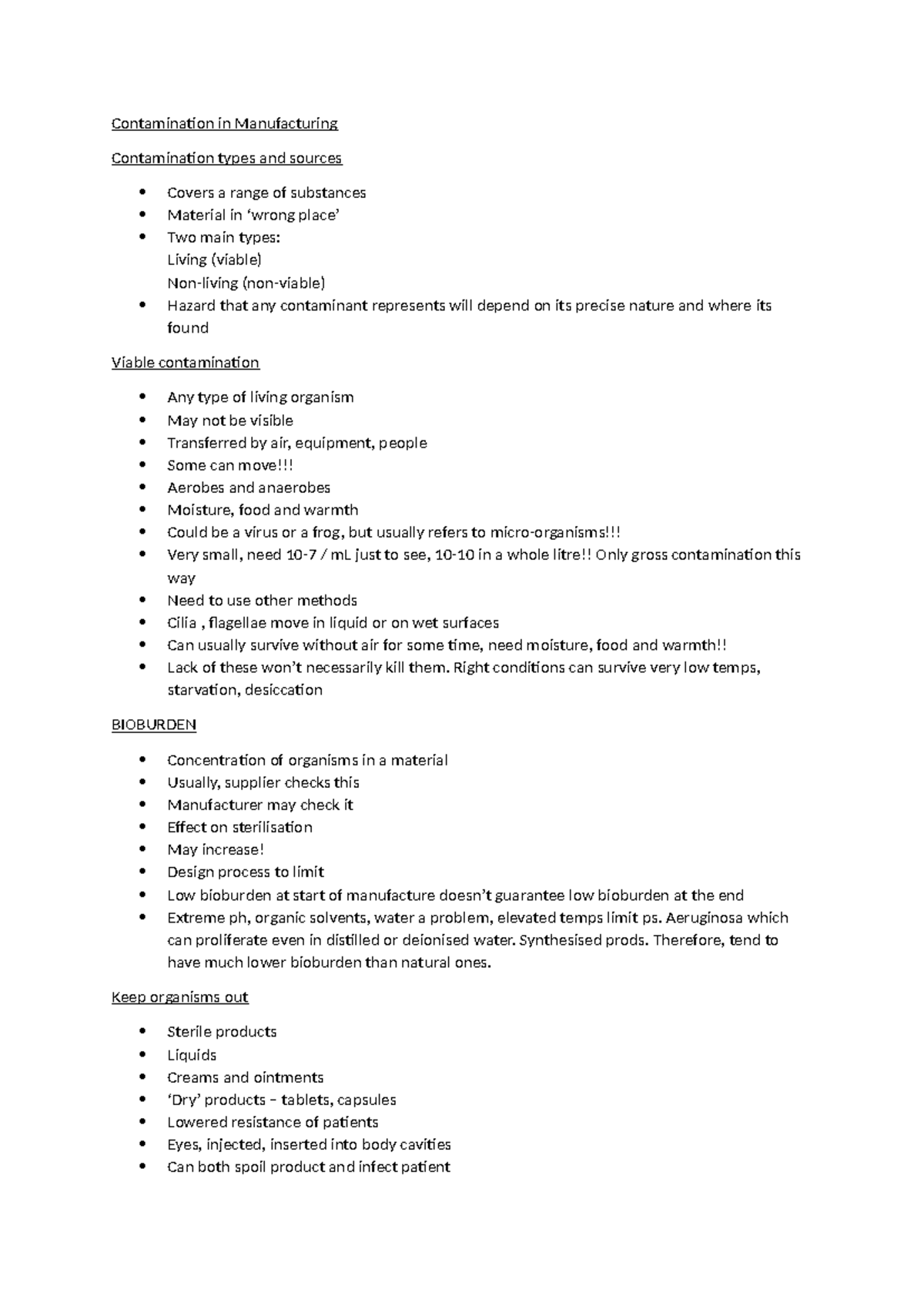 Contamination in Manufacturing - Contamination in Manufacturing ...