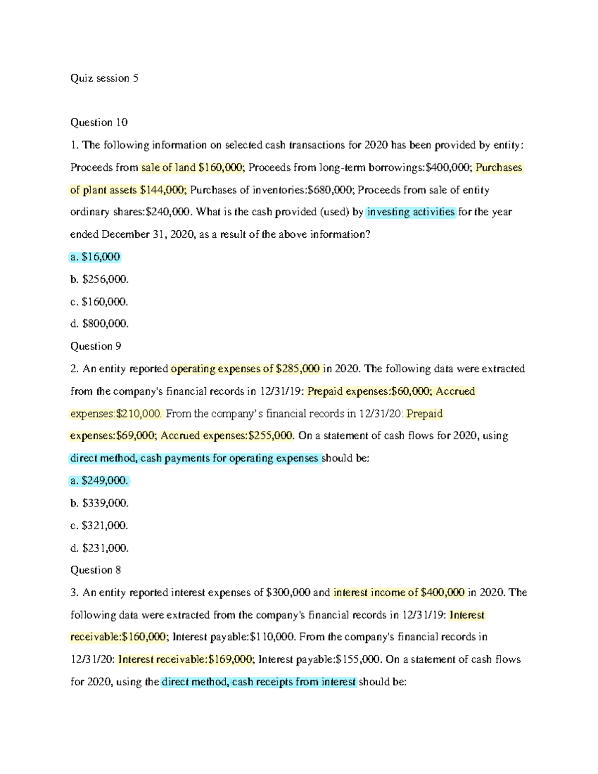 Quiz Bab 5- CF Financial Accounting - Akuntansi - Studocu