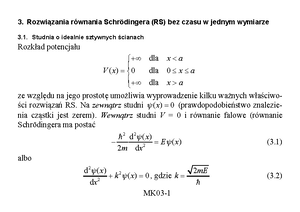 W2 Formalizm mechaniki kwantowej - 2. Formalizm mechaniki kwantowej 2 ...