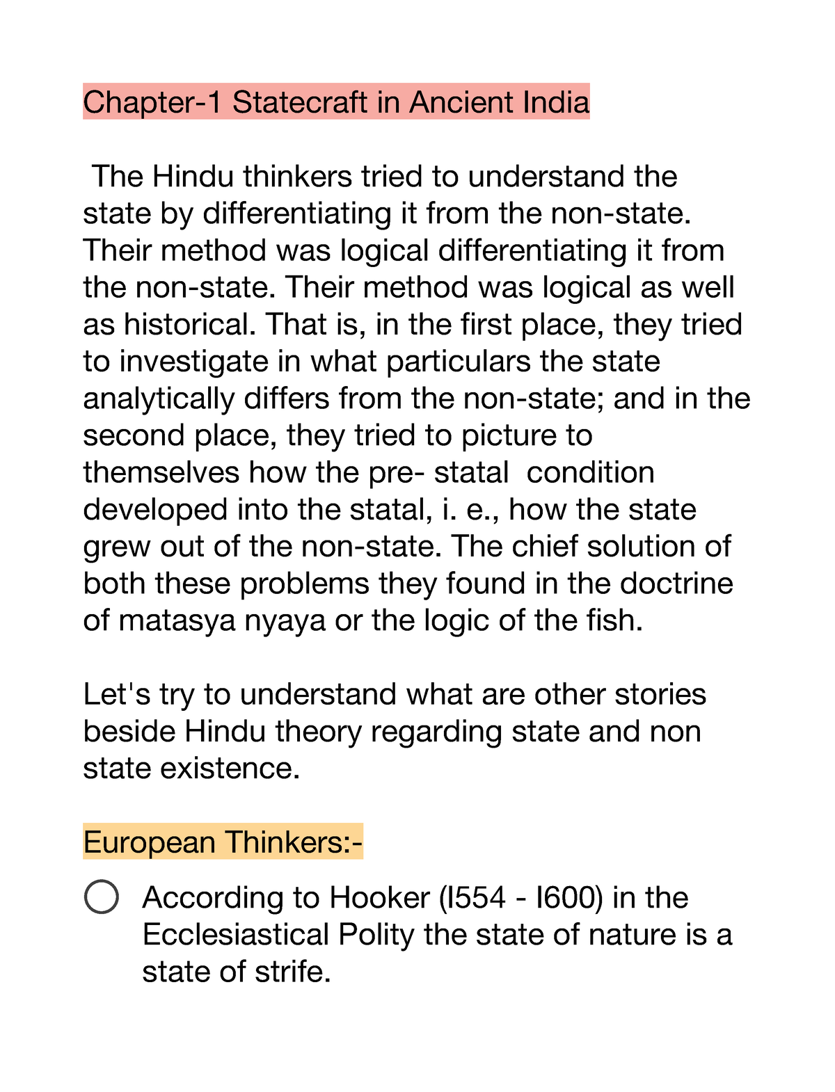 Statecraft In Ancient India - Chapter-1 Statecraft In Ancient India The ...