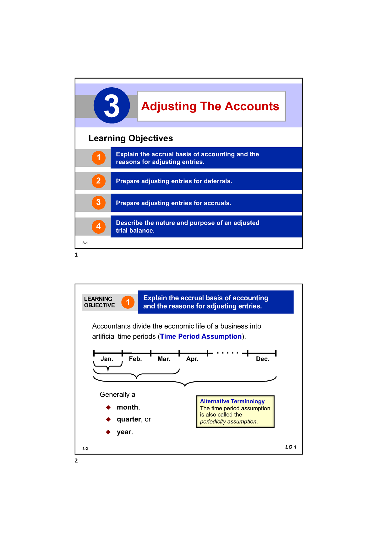 Ch03-Stu Handout - Abc - 3 - 1 Adjusting The Accounts 3 Learning ...