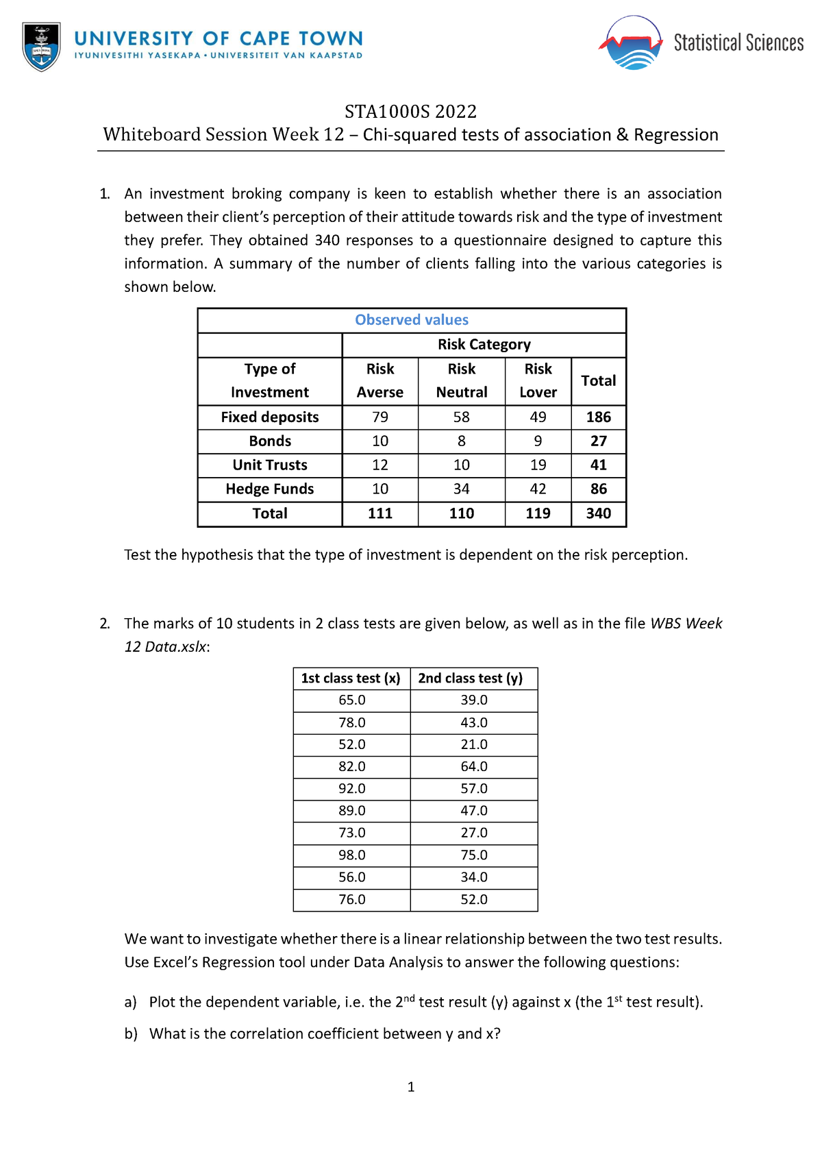 WBS+Week+12+STA1000S+2022 - 1 STA1000S 2022 Whiteboard Session Week 12 ...