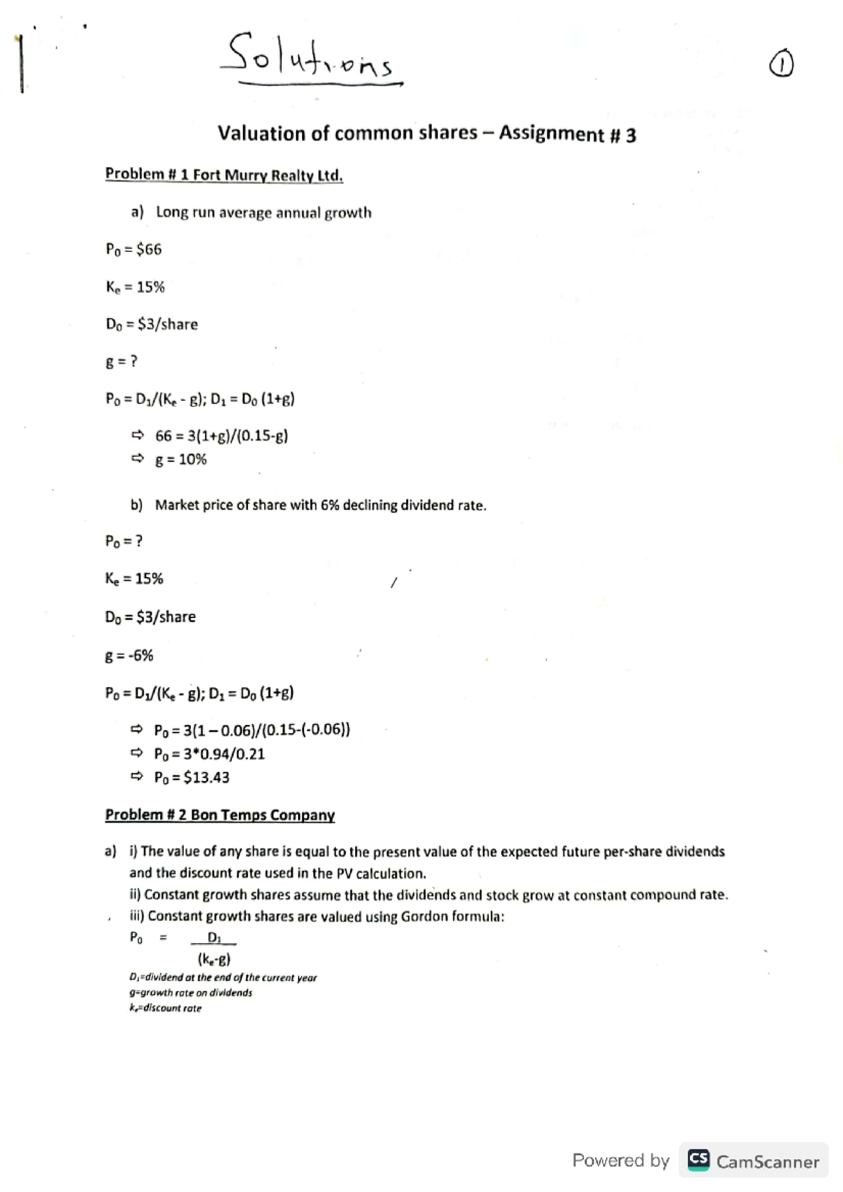 Solution Assignment 3 - Studocu