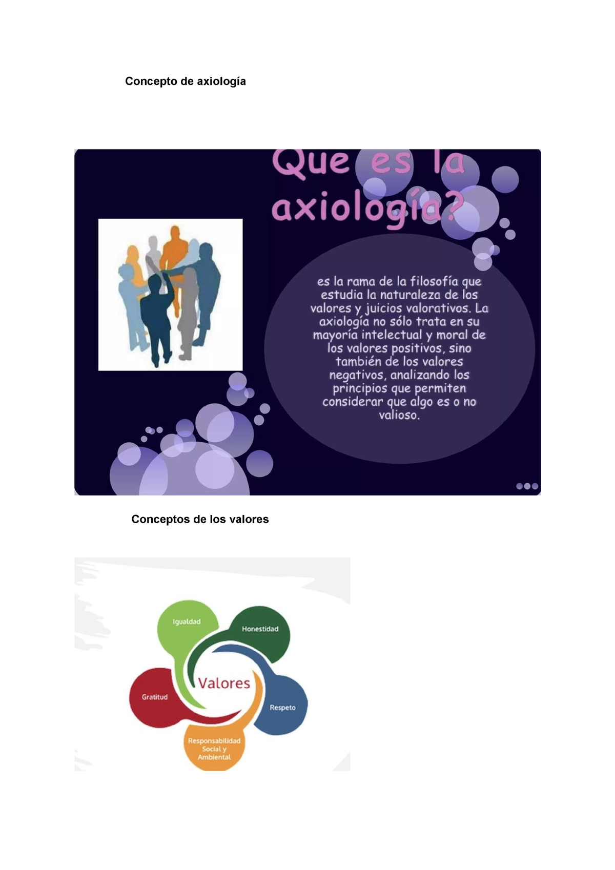 Bioética Y Axiología Concepto De Axiología Conceptos De Los Valores Los Valores Son Principios 9600