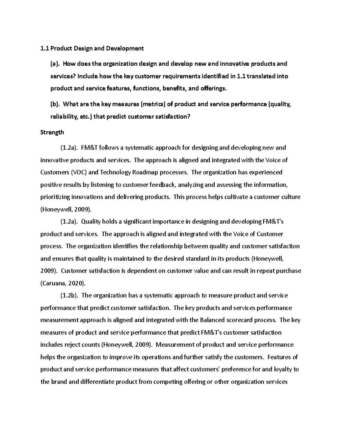 Project 2 - 1 Product Design and Development (a). How does the ...