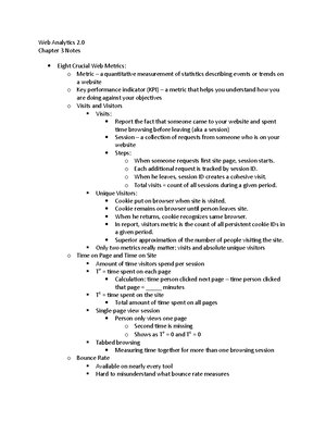 Chapter 1-2 Notes - Chapter 1 & 2 Notes: State of the Industry Not much ...
