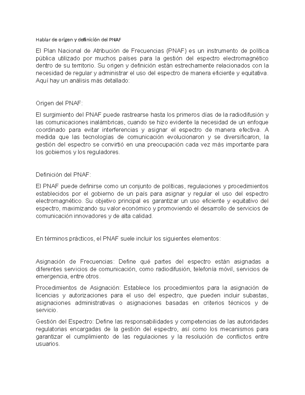 Unidad 5 actividad 1 - tareas - Hablar de origen y definición del PNAF ...