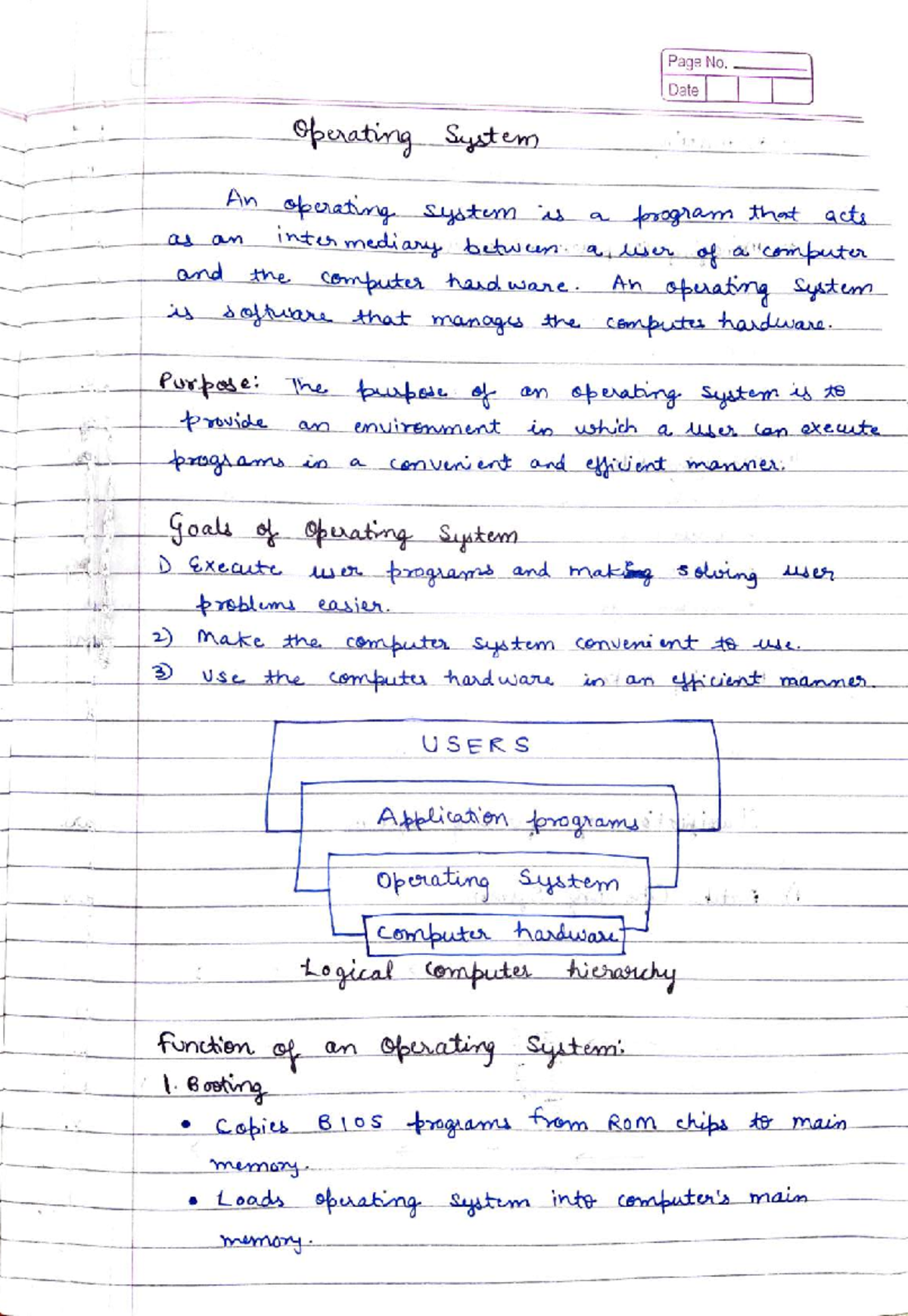 Operating System os notes CS 2nd year - 1 -4 I 0 Printed Pages: 02 ...