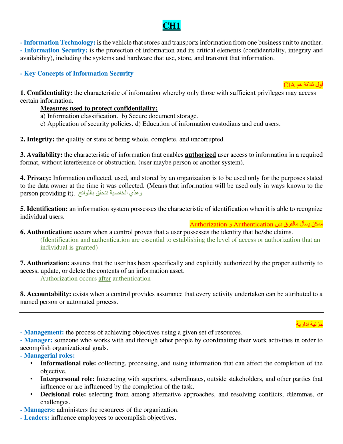 Security Summary - CH Information Technology: is the vehicle that ...