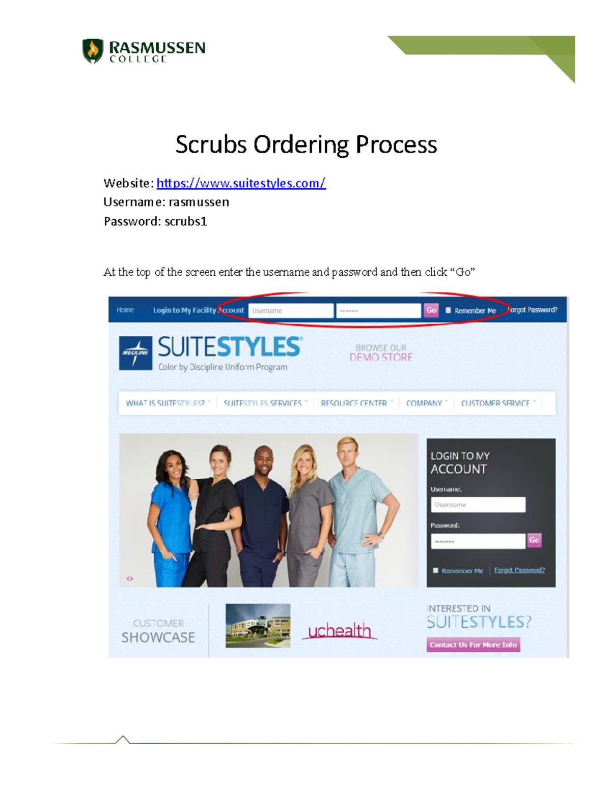 Scrubs Ordering Instructions Scrubs Ordering Process site