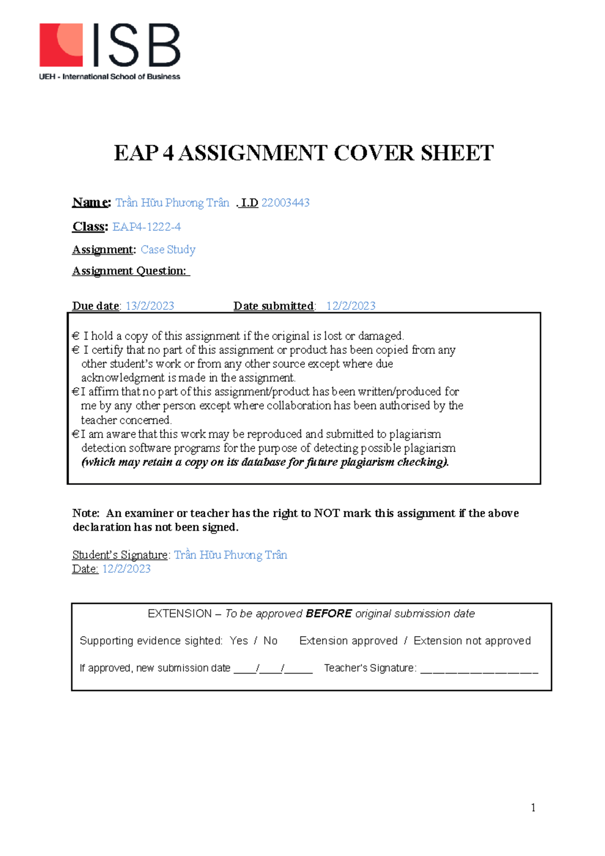 EAP4-1222-4-Case-Study-Mc Donalds-Loan Anh -22003 250 - EAP 4 ...