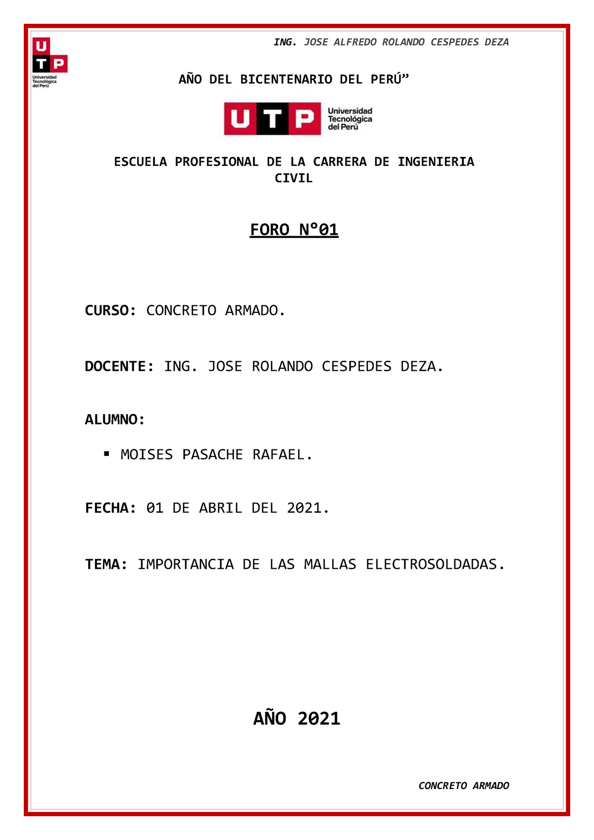 Concreto Armado En Edificaciones Ejercicios Resueltos - ING. JOSE ...