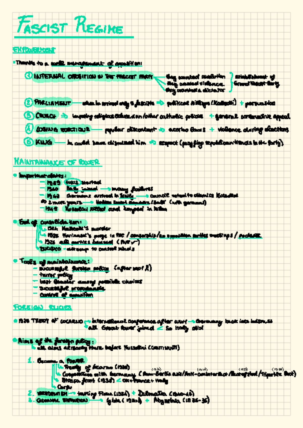 Ww1 causes - Notes from pages 11-34 - FASCIST REGIME EMPOWERMENT ...