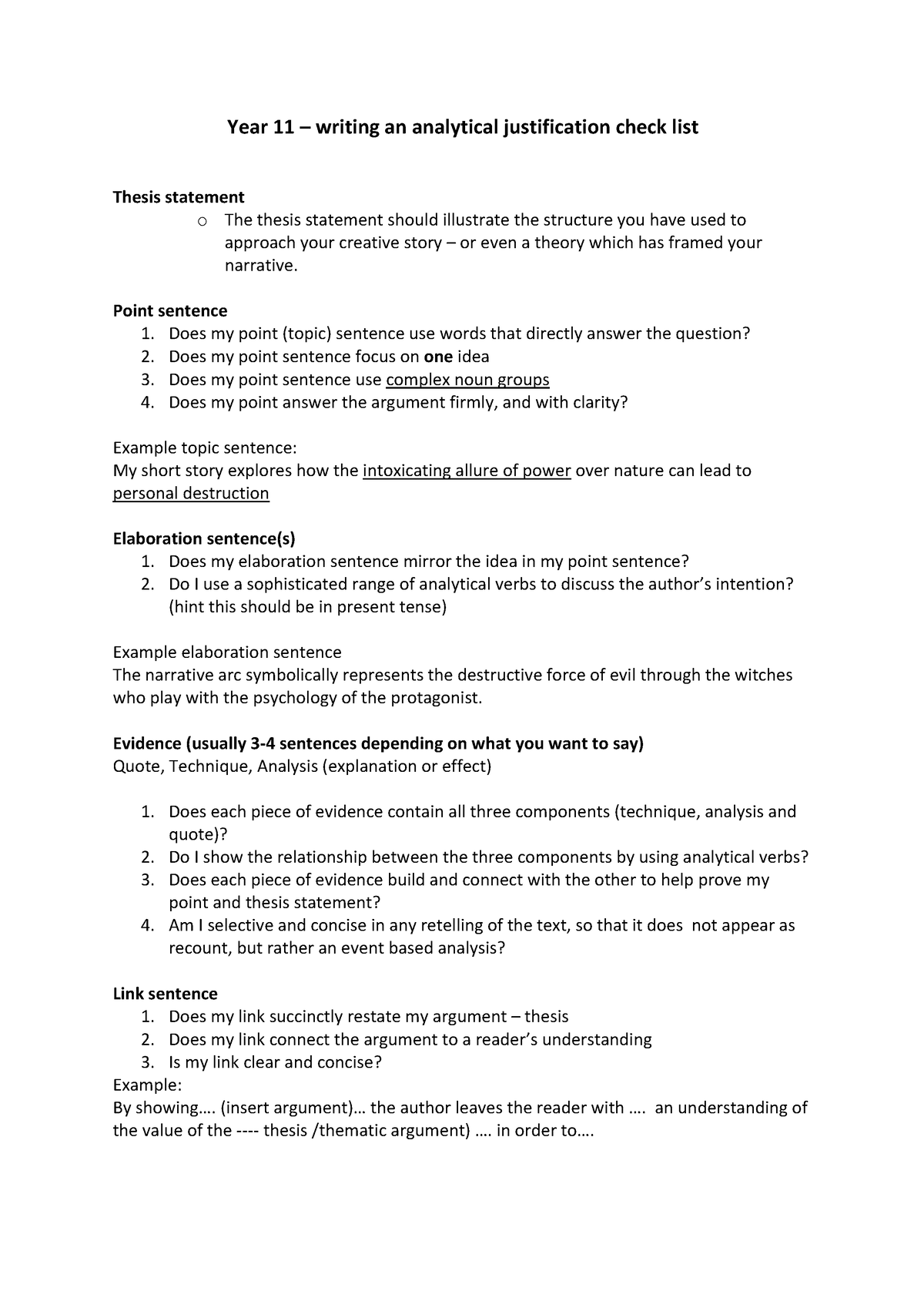 EALD TUT1 - the lecture notes with the image inside - Year 11 – writing ...