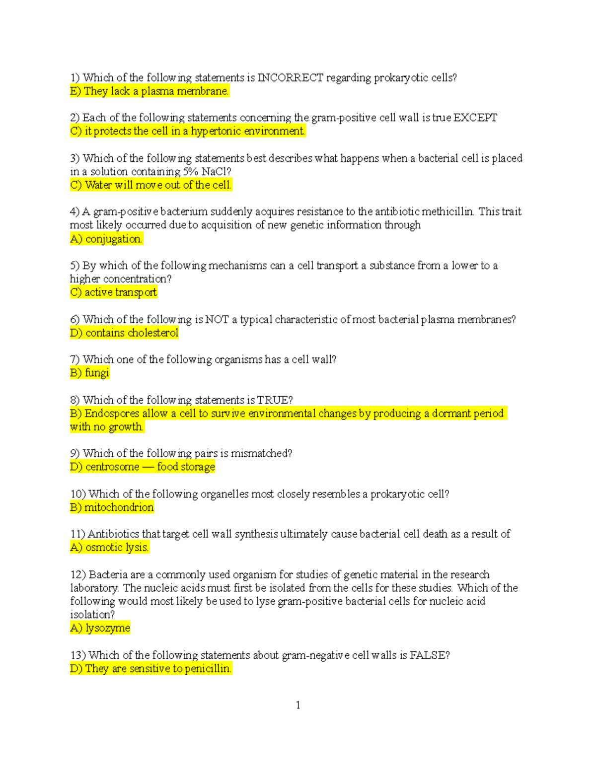 Lecture Quiz 1 Which Of The Following Statements Is INCORRECT