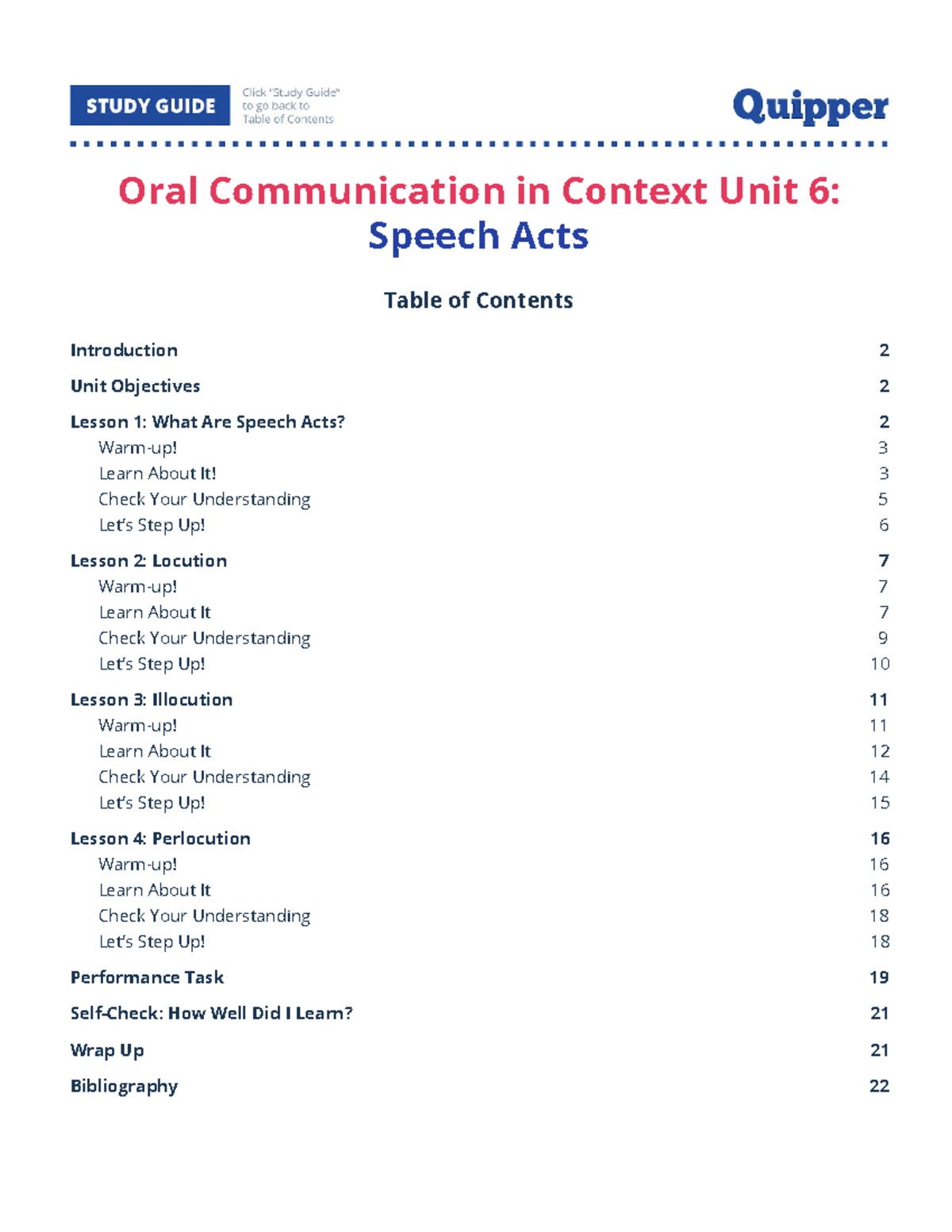 Toaz - Reviewer - Oral Communication in Context Unit 6: Speech Acts ...
