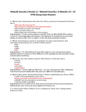 Network Security (Version 1.0) – Final Exam Answers Full - Network ...