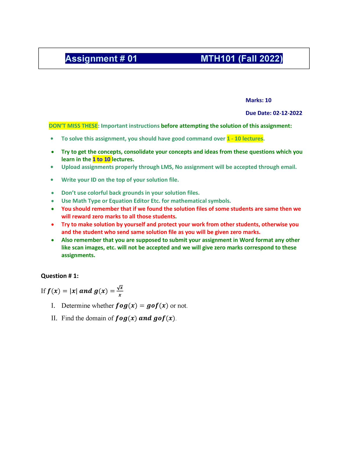 mth101 assignment solution 2022 pdf