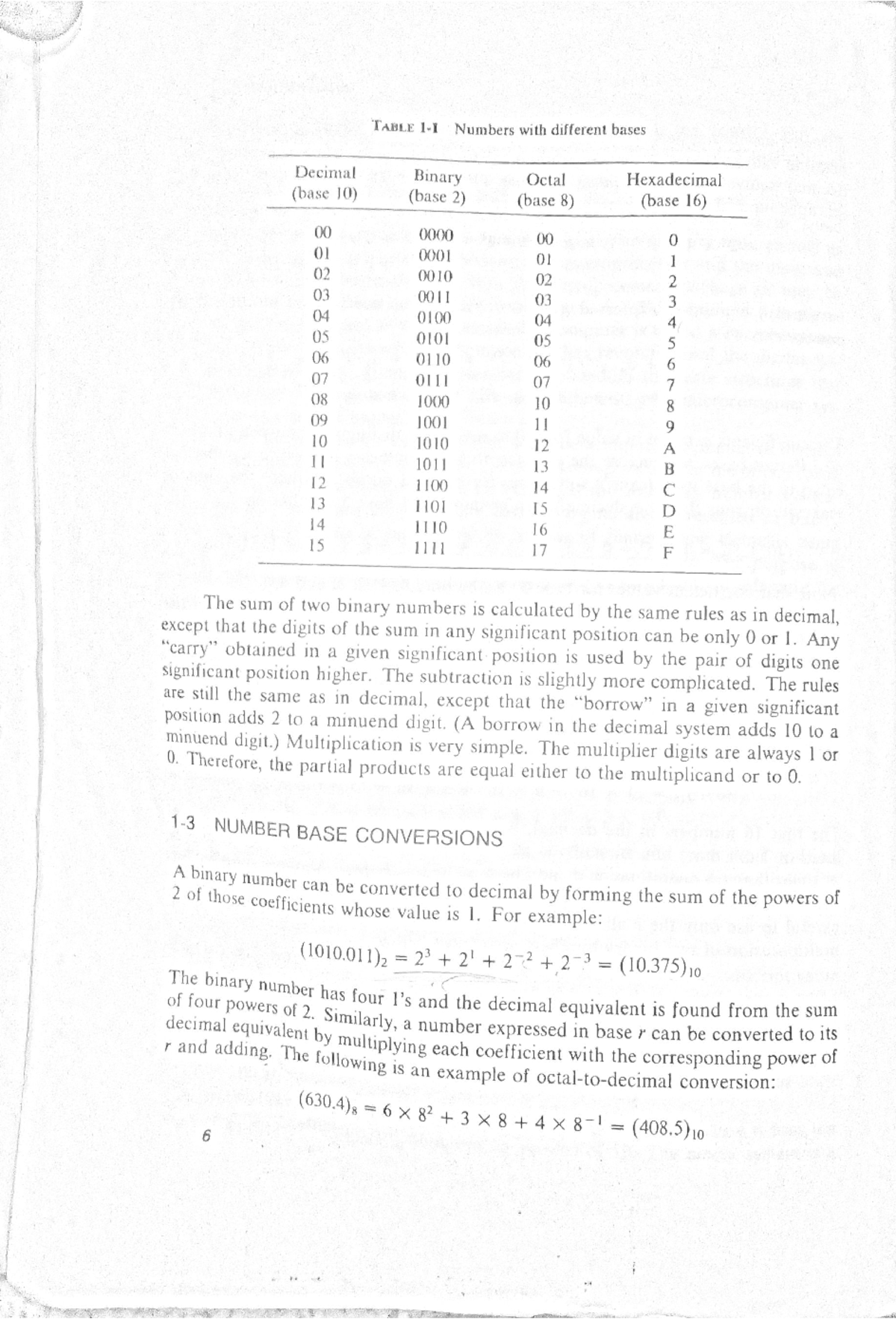 Binary system - Prepare well - TABLE Numbers with different bases ...