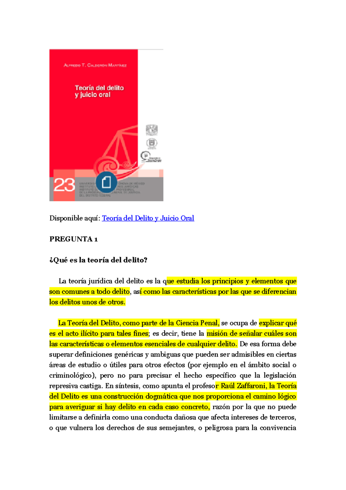 344053249 300 Preguntas Y Respuestas De Derecho Penal Y Teoria Del ...