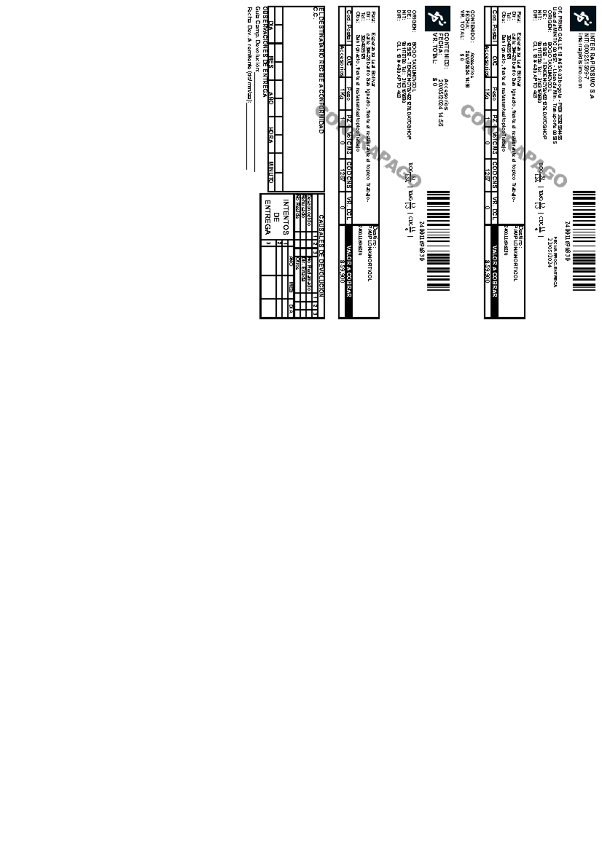 Dayoshop SAS labels 2024-05-20-1 - INTER RAPIDISIMO S NIT: 800251569 ...