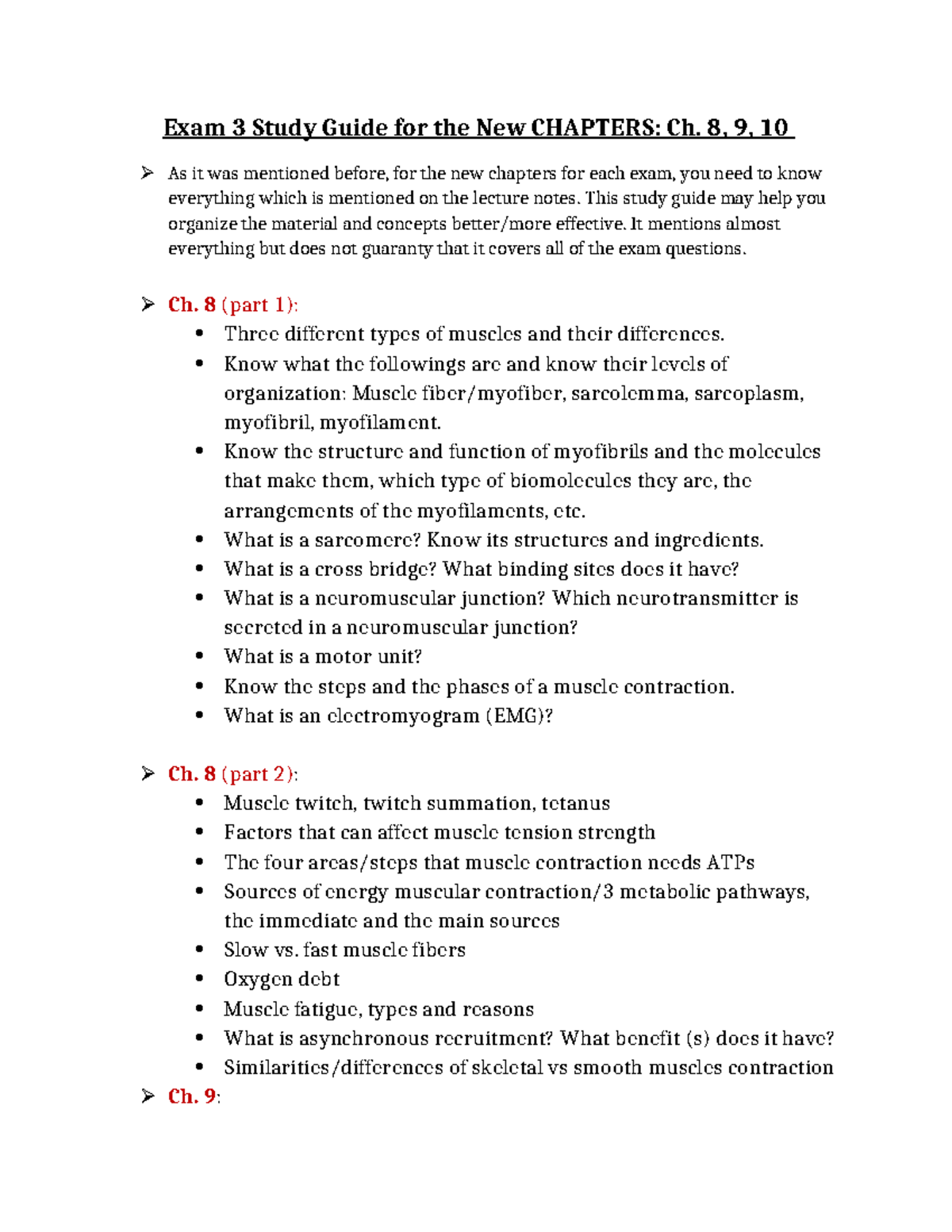 Exam+3+Study+Guide+for+New+Chapters - Exam 3 Study Guide for the New ...