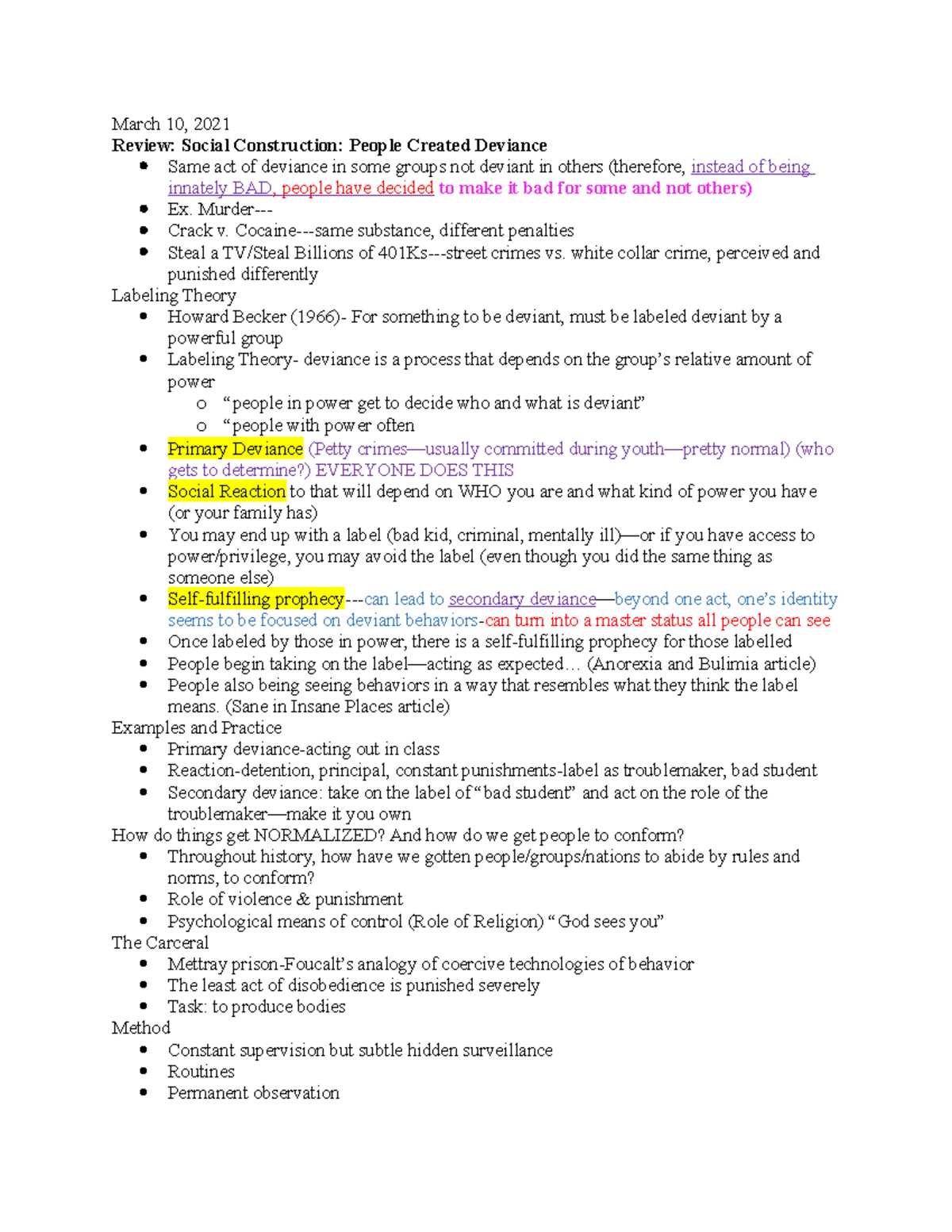 SOC 101 Notes 3 - Flad - SOC 101 - Studocu