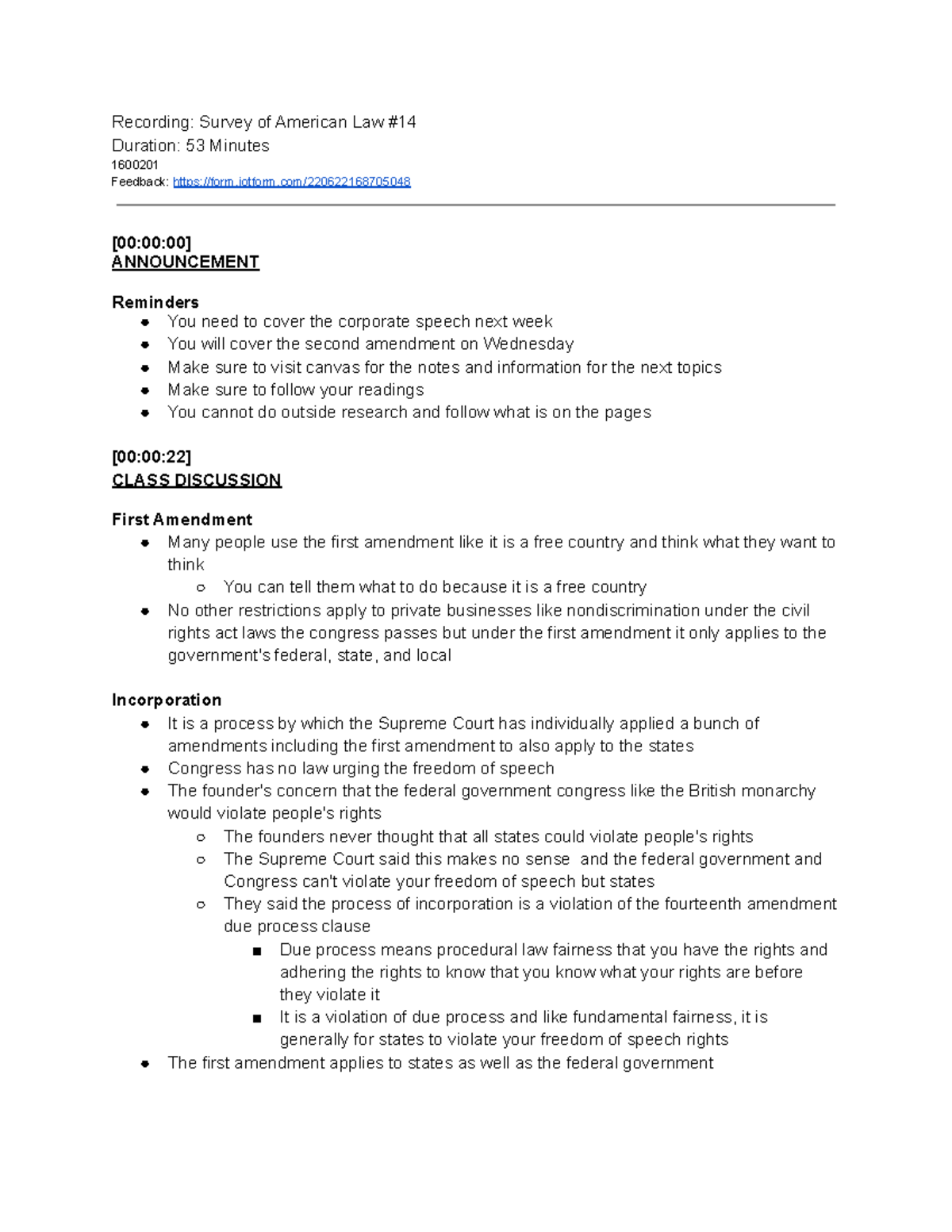 survey-of-american-law-14-summary-notes-recording-survey-of-american