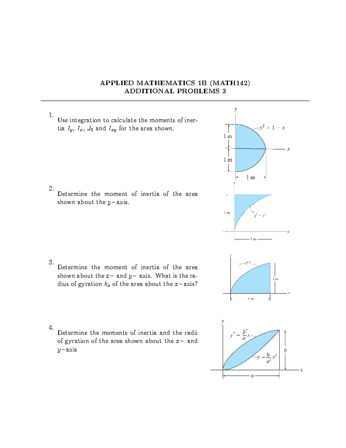 T3(2023) - Tutorial 3 for applied maths - APPLIED MATHEMATICS 1B ...