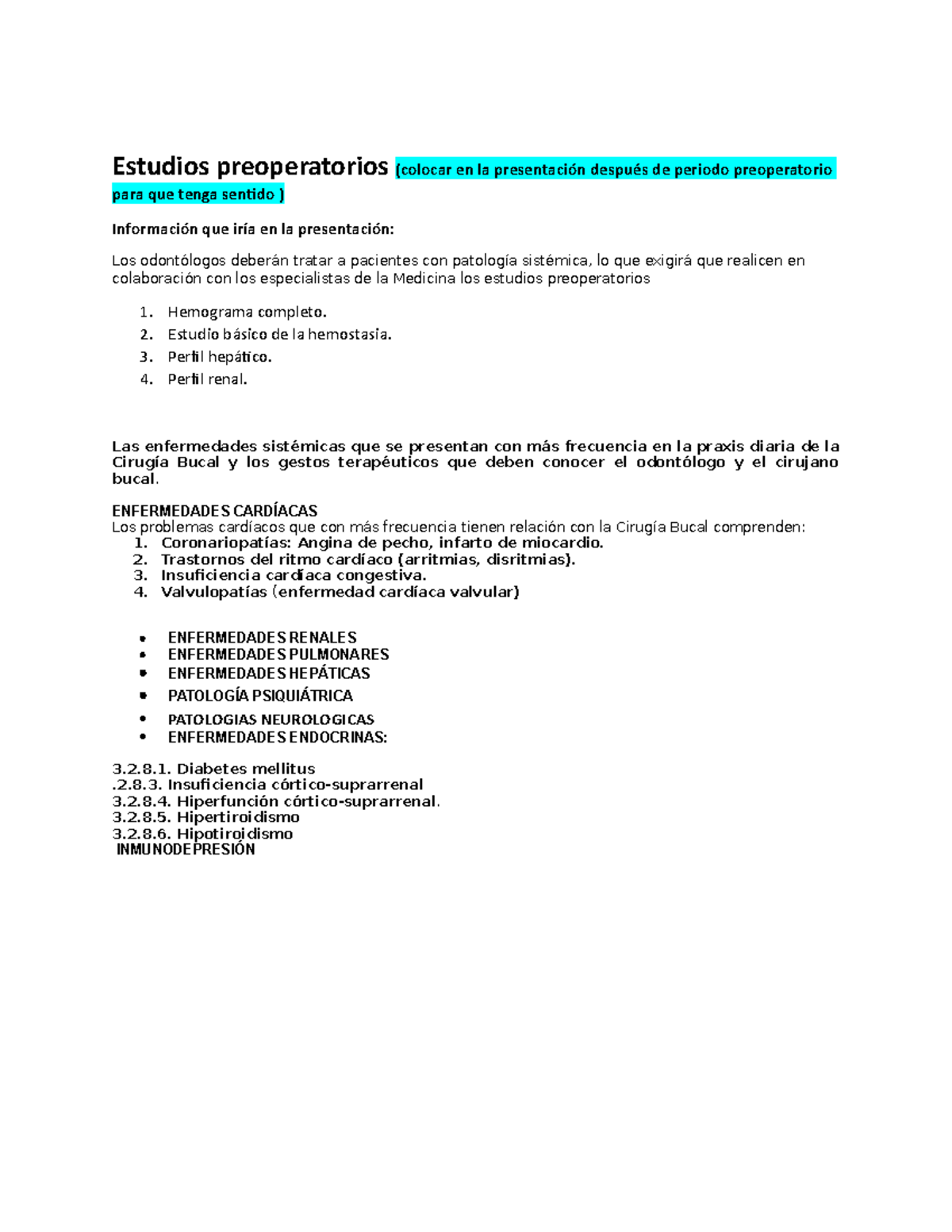 Estudios preoperatorios kwkwowowkwwkwkwllwkwwnwnwnwbwbw - Psicología ...