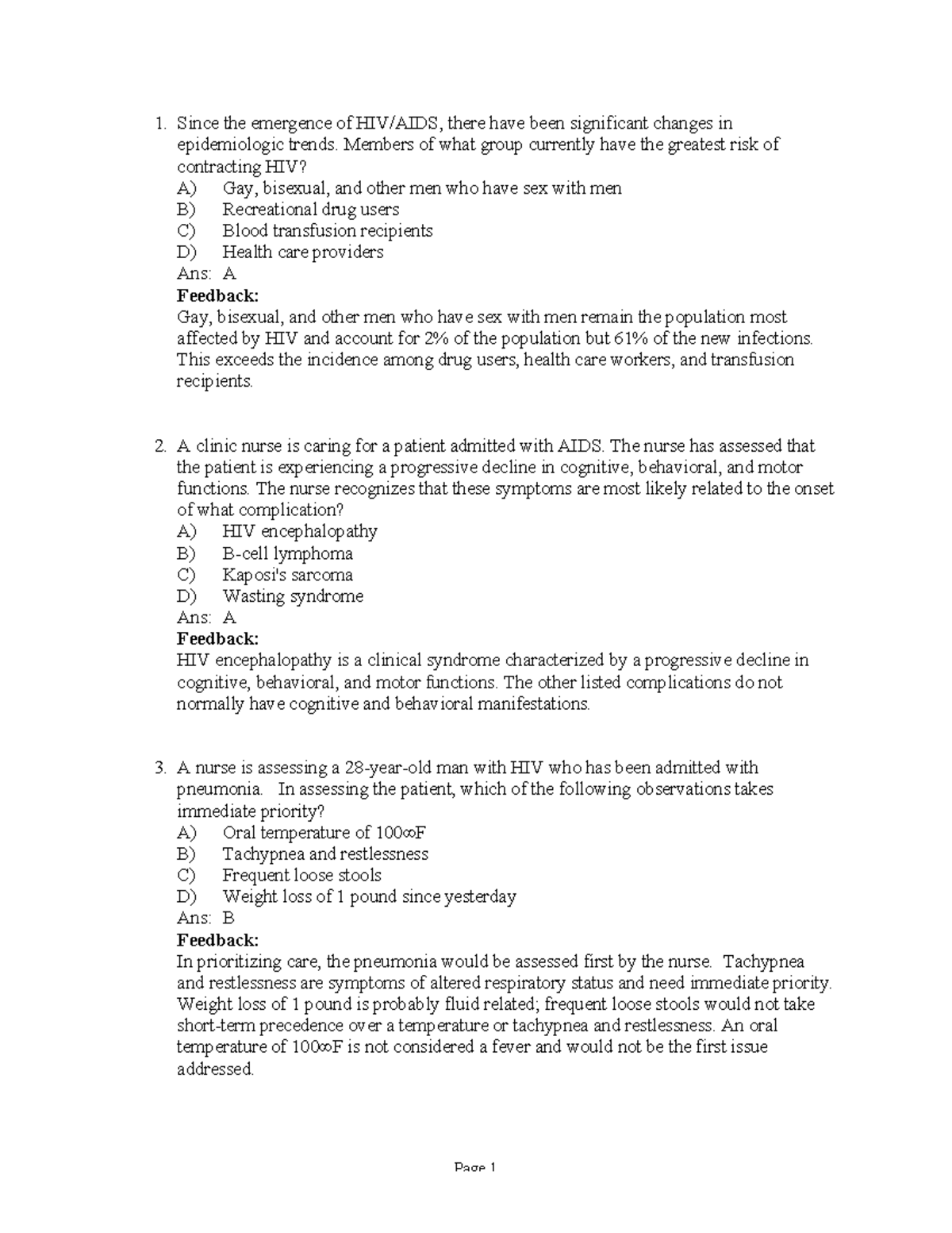 Ch 37 Management of Patients With HIV Infection and AIDS - Since the ...