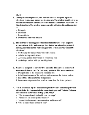 Chapter 22 practice test - Chapter 22: Family-Centered Care of the ...